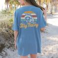Stay Trashy Opossum Raccoon Meme Women's Back Print Tee Blue Jean