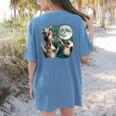 Three Possum Moon Meme Women's T-Shirt - Fun & Quirky Style Blue Jean