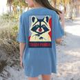 Trash Panda Lover T-Shirt - Women's Comfort Colors Animal Tee Blue Jean