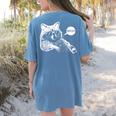 Trash Panda Raccoon Meme Comfort Colors Women's T-Shirt - Fun Teen Slang Blue Jean