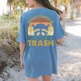 Vintage Raccoon Lovers Comfort Colors Women's T-Shirt | Quirky Back Print Blue Jean
