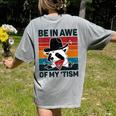 Be In Awe Of My 'Tism | Vintage Raccoon Autism Women's T-Shirt Grey