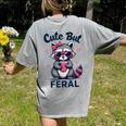 Cute Raccoon Humor Women's Comfort Colors T-Shirt | Summer Trend Grey