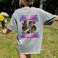 Even Baddies Get Saddies Raccoon Meme Women's Comfort Tee - Fun & Unique Grey
