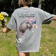 Fairy Godpossum Raccoon Tee | Women's Comfort Colors T-Shirt Grey