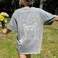 In My Feral Era Raccoon With Moon Trash Panda Women's Comfort Colors T-Shirt Back Print Grey