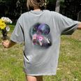 Ferret Women's T-Shirt | Comfort Colors Back Print - Moon Howl Design Grey