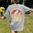 Get In Loser Raccoon Opossum Women's Tee - Fun Comfort Colors Grey
