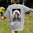 Raccoon Tarot The Lovers Women's Comfort Colors Tee - Back Print Grey