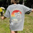 Raccoon Vintage Comfort Women's Tee - Fun Back Print Grey
