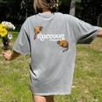 Raccoon Whisperer Women's T-Shirt - Cute Back Print for Animal Lovers Grey