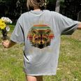 Racoon Trash Panda Cartoon Women's T-Shirt | Fun Back Print Grey