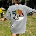 Retro Raccoon Women's T-Shirt | Vintage Style | Comfy Back Print Grey