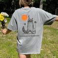 Trash Panda Women's T-Shirt - Retro 90s Raccoon Design Grey
