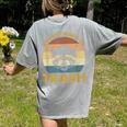 Vintage Raccoon Lovers Comfort Colors Women's T-Shirt | Quirky Back Print Grey