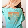 Adopt A Street Cat T-Shirt - Artsy Animal Back Print for Women Chalky Mint