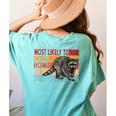 Adopt a Street Cat Tee | Funny Raccoon Lover's Women's Shirt Chalky Mint
