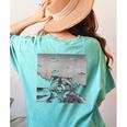 Alien UFO Raccoon Women's T-Shirt - Comfort Colors Back Print Chalky Mint