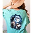 Animal Meme Women's T-Shirt - Moonlit Opossum & Raccoon Design Chalky Mint
