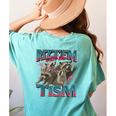Autism Awareness Raccoon T-Shirt | Women's Comfort Colors | Fun Back Print Chalky Mint