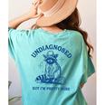 Cowboy Raccoon Meme T-Shirt for Women - Fun Graphic Tee Chalky Mint