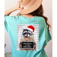Dear Santa Raccoon Tee - Festive Humor Women's Comfort Shirt Chalky Mint