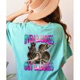 Even Baddies Get Saddies Raccoon Meme Women's Comfort Tee - Fun & Unique Chalky Mint