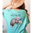 Fairy Godpossum Raccoon Tee | Women's Comfort Colors T-Shirt Chalky Mint