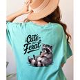 Feral Panda Raccoon Women's Comfort Tee - Cute Back Print Apparel Chalky Mint