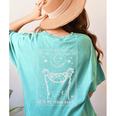 In My Feral Era Women's T-Shirt – Moonlit Raccoon Back Print Chalky Mint