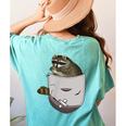 Raccoon Lover Women's T-Shirt - Animal Print | Comfort Colors Chalky Mint