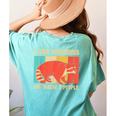 Raccoon For Men Women Raccoon Lover Introvert Women's Comfort Colors T-Shirt Back Print Chalky Mint