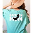 Raccoon Mom Women's Tee - Comfort Colors - Animal Lover's Gift Chalky Mint