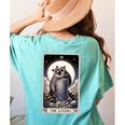 Raccoon Tarot The Lovers Women's Comfort Colors Tee - Back Print Chalky Mint