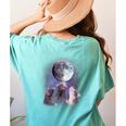 Rats Howling at Moon Women's T-Shirt | Comfort Colors Back Print Chalky Mint