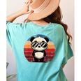 Retro Panda Pool Party T-Shirt - Women's Back Print Comfort Chalky Mint