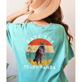 Save the Raccoon Retro Sunset Women's T-Shirt - Comfort Colors Chalky Mint