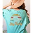 Stay Trashy Opossum Raccoon Meme Women's Back Print Tee Chalky Mint