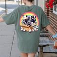 Adopt A Street Cat T-Shirt | Vintage Raccoon & Skunk Women's Top Moss