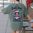Cute Raccoon Humor Women's Comfort Colors T-Shirt | Summer Trend Moss