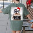 Dear Santa Raccoon Tee - Festive Humor Women's Comfort Shirt Moss