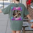 Even Baddies Get Saddies Raccoon Meme Women's Comfort Tee - Fun & Unique Moss
