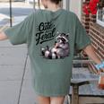 Feral Panda Raccoon Women's Comfort Tee - Cute Back Print Apparel Moss
