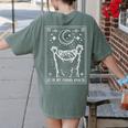 In My Feral Era Women's T-Shirt – Moonlit Raccoon Back Print Moss