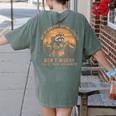 Out Of Breath Hiking Society Raccoon | Vintage Women's T-Shirt Moss