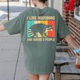 Raccoon Lover Introvert Comfort Colors Women's T-Shirt - Unisex Appeal Moss