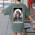 Raccoon Tarot The Lovers Women's Comfort Colors Tee - Back Print Moss