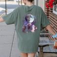 Rats Howling at Moon Women's T-Shirt | Comfort Colors Back Print Moss