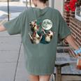 Three Possum Moon Meme Women's T-Shirt - Fun & Quirky Style Moss