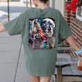 Three Raccoon Moon Cursed Meme Women's T-Shirt – Comfort Colors Moss